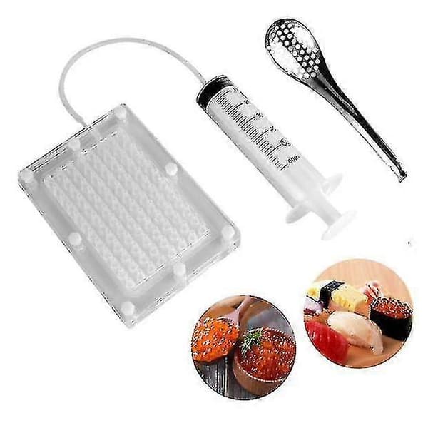 1 Sæt Professionel Molekylær Gastronomi Kaviar Maker Kaviar Filter Spherification Dropper