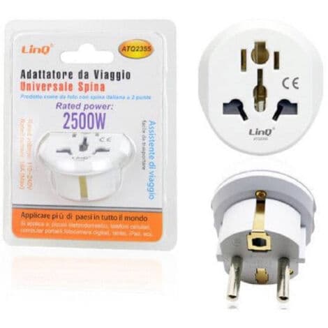 Reseadapter Universal Plugg Typ C EU till Typ G Ru Atq2355