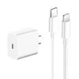 PD 20W USB C-lader Power Delivery 3.0 Hurtiglading for iPhone 12, 12 Pro Max, 12 Mini, 11, 11 Pro, Galaxy, Pixel osv. - Hvit