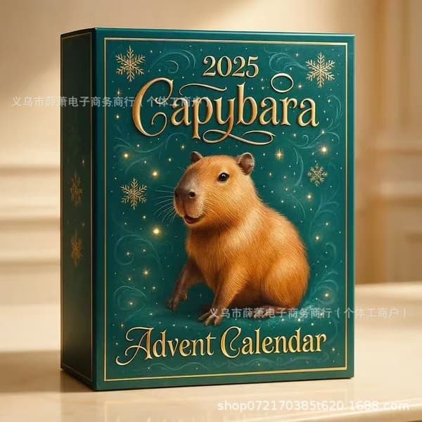 Capybara Adventskalender, Akryl Nyckelringar