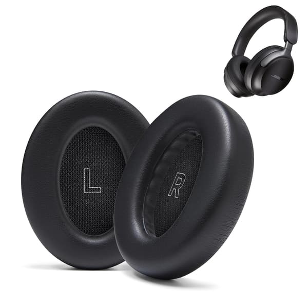 Øreputer til Bose QuietComfort Ultra 1 og 2 – Erstatningsputer Black