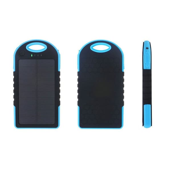 Powerbank 5000 mAh - vanntett - blå