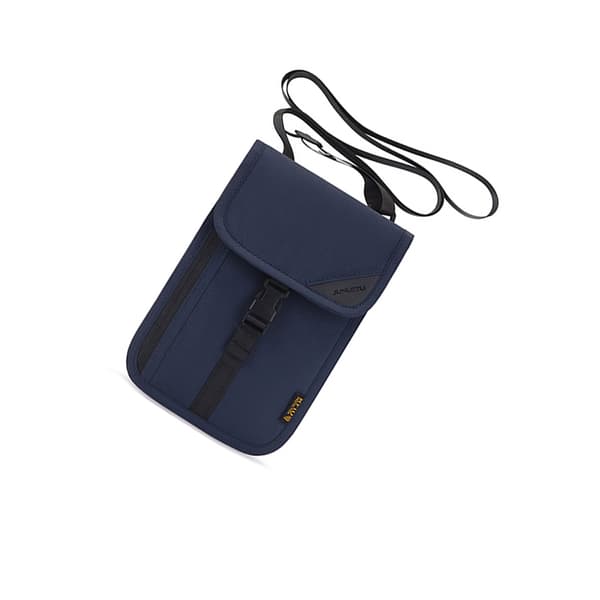 RFID-kaulalompakko passinpidike sininen DarkGrey