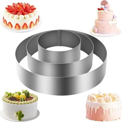 Bakeformer 10/15/20 cm - Rustfritt stål - Non-stick - Stablebare