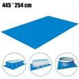 Poolunderlagsmatta, 4,5 x 2,5 m, blå