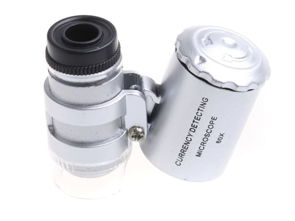 Magnifier / UV Microscope - 60x Magnification & Lamp