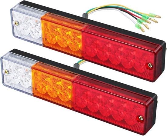 x LED Baglygter, Baklygter, Bremselygter, Blinklys, Baglygter, 40 LED'er, Universal 12V