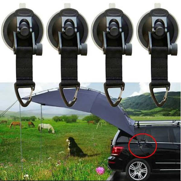 Car Tent with Suction Cup Mounts, 4-pack