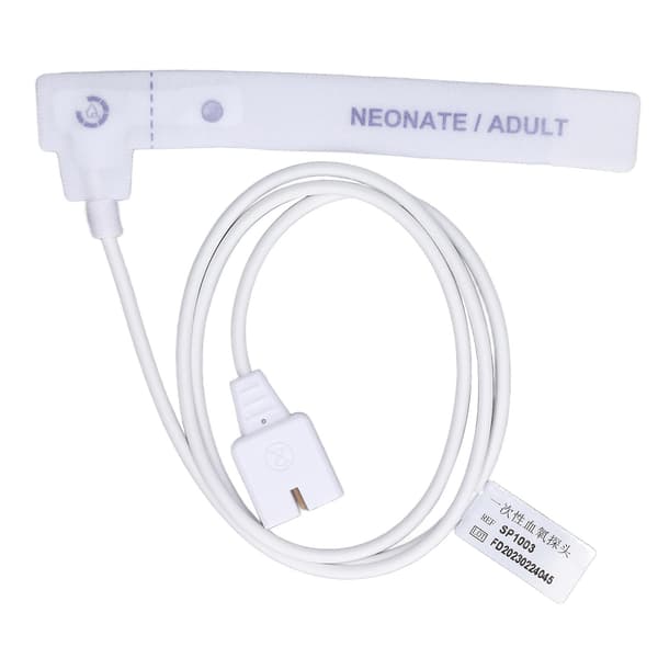 Neonatal Vuxen Spo2 Sensor för Mindray Engångs 0.9m Kabel 7P Öppning Hög Noggrannhet Tejp Oximeter Probe