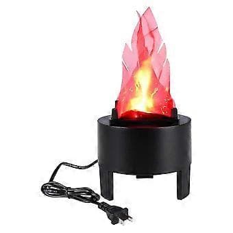 3D Fake Flame Light Elektrisk Lägereld Konstgjord Flimrande Eldeffekt Dekor FP
