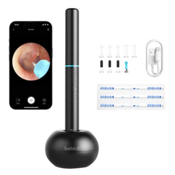 Smart visuel ørerensningspind Bebird M9 S (sort)