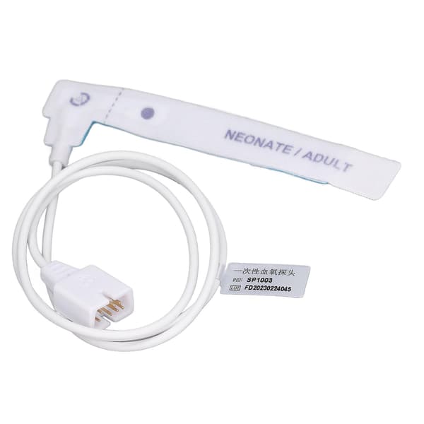Neonatal Vuxen Spo2 Sensor för Mindray Engångs 0.9m Kabel 7P Öppning Hög Noggrannhet Tejp Oximeter Probe