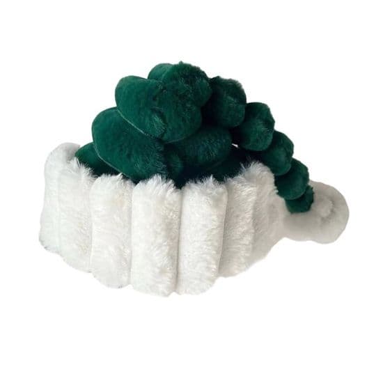 Röd tomteluva - Plysch - Inomhus - Unisex