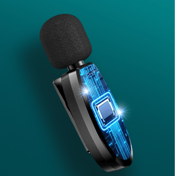 Wireless Lavalier Microphone, Clip-on Microphone for Recording, TikTok, Live Stream