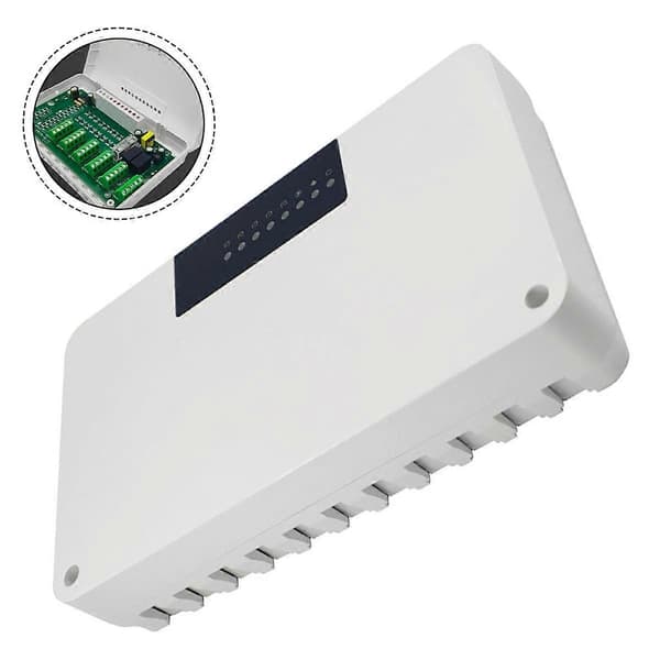 1stk 8 Zons Centralvärmeregulator Golv Varmvattensystem Pumpventil Ställdon för Värmesystem 8-vägs