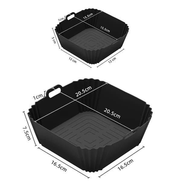 Sæt med silikoneforing til airfryer til Ninja FN101GY Black Black