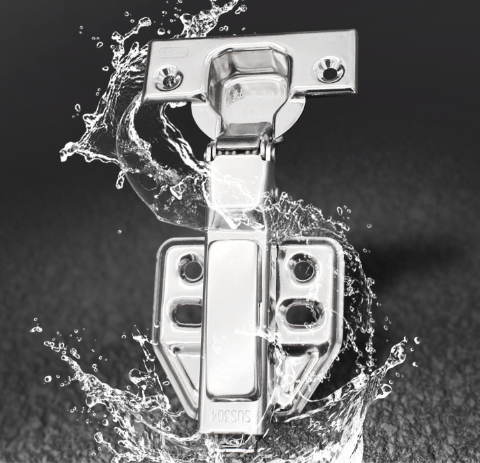 Soft-closing hinge Inset hinges 2-pack Silver 208