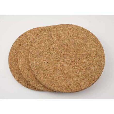Set med 3 korkunderlägg – 19 cm diameter