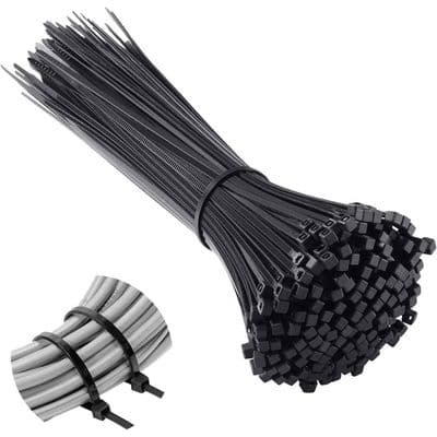 200 mm kabelbindere - Nylon - Pakke med 100 - 10 kg brudstyrke