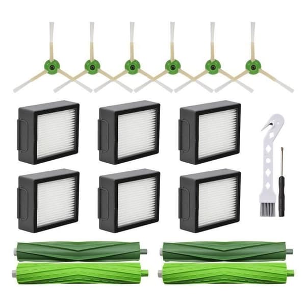 Sidebørster og HEPA-filtre for iRobot Roomba i3 i4 i6 i7 i8 j7 E5 E6 E7 - Tilbehør til støvsuger