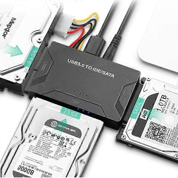 USB IDE -sovitin USB 3.0 - SATA IDE -kiintolevy-muunnin Combo