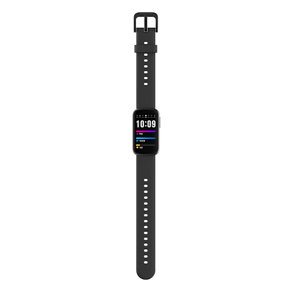 Smartwatch med pulsmåler, søvnmonitor og skridttæller Sort Black