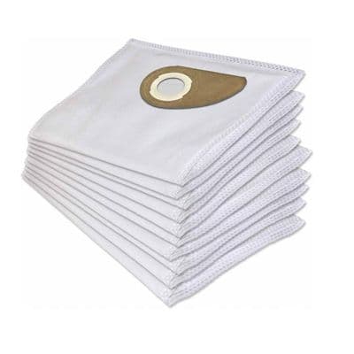 10 støvsugerposer til Nilfisk Buddy II støvsuger - 12/18/12L/18L tilbehør til støvsuger i rustfritt stål