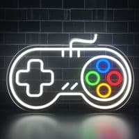 LED neonskilt - Spillkontroller - 38x25cm - USB-lading - Justerbar lysstyrke