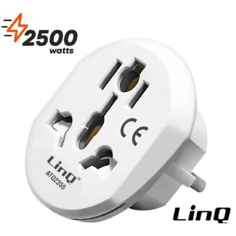 Reseadapter Universal Plugg Typ C EU till Typ G Ru Atq2355
