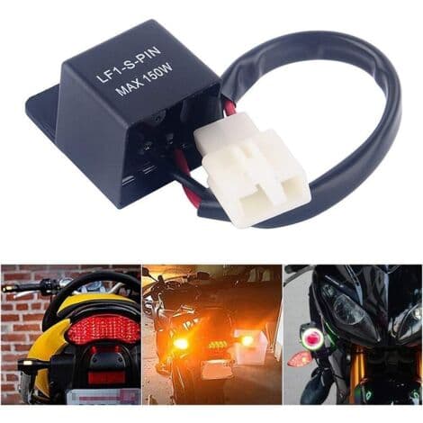 2-bens 12V LED-blinkrelæ til biler og motorcykler