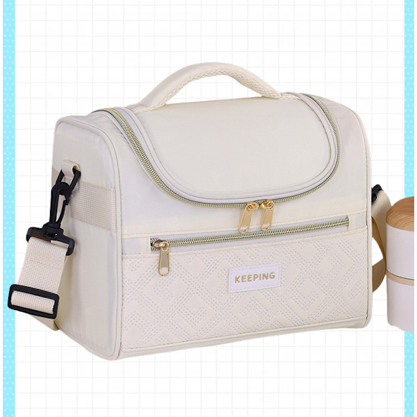 Isolert lunsjveske for jobb Beige
