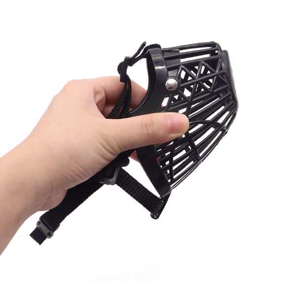 Black Dog Muzzle - Size 6 - Anti-Bite & Breathable