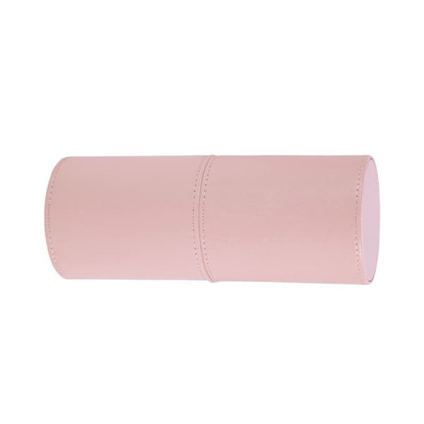 PU Læder Make-up Børsteholder Organizer Pink