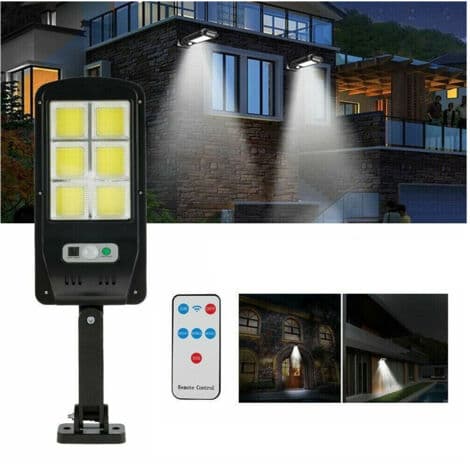 Veilys Solcellepanel Fotovoltaisk Sensor 120 LED COB 5195