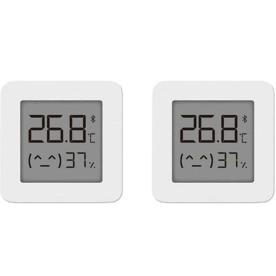 Professionelt Bluetooth Termometer og Hygrometer, Måler Temperatur og Luftfugtighed, Indendørs Brug, 2 Styk