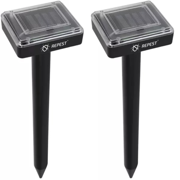 2-Pack - Mole Repellent - Mole Scaring - Solar Cell