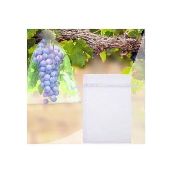 Fruktskyddspåsar - Organza - 100 påsar - 30cm x 20cm - Transparent