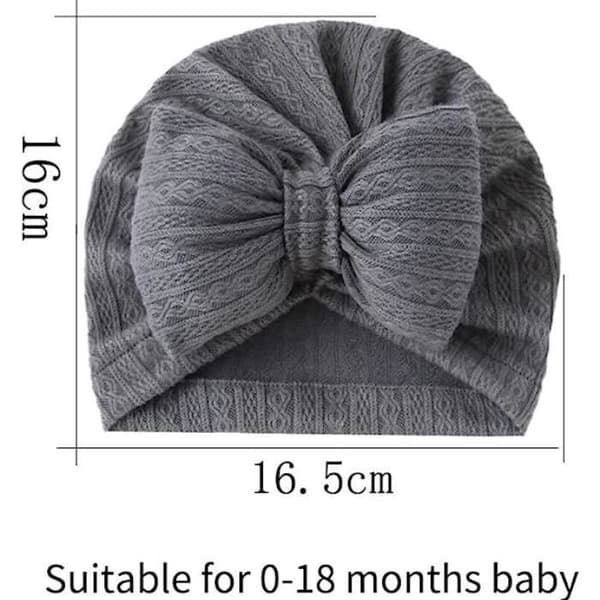 Baby Turban Hat - Ikke specificeret - 7 Stykker - Elastisk - Sløjfe Design - Komfortabel
