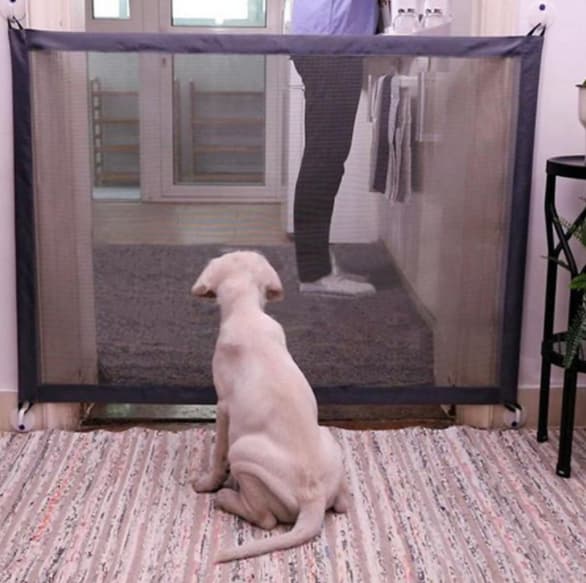 Sikkerhedsgitter til døre og trapper (110 x 74 cm) Nylon