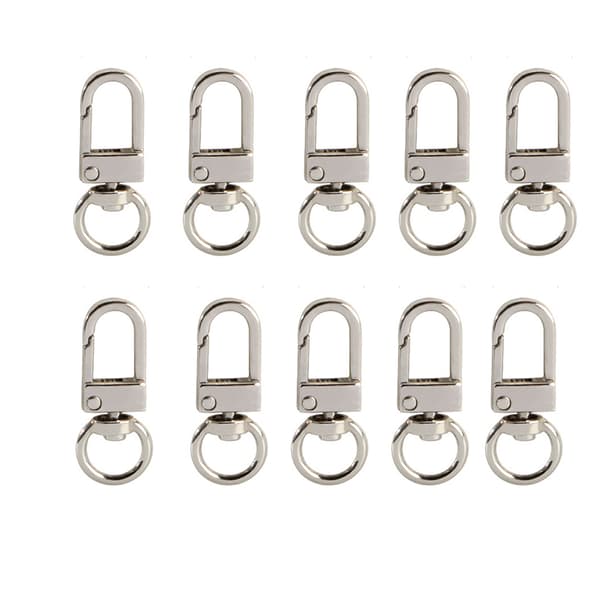 Sett med 10 premium portkroker Sølv Silver