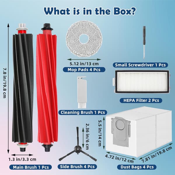 Vacuum Cleaner Accessories for Roborock Qrevo Master
