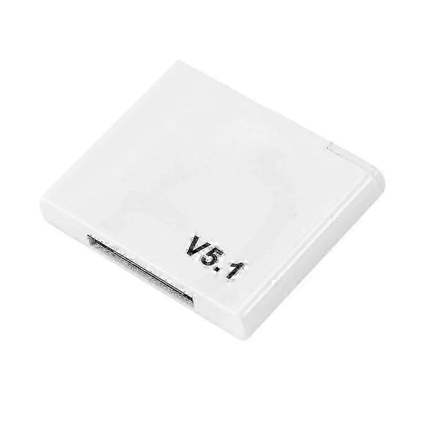 Vit Bluetooth 5.1 Trådlös Ljudmottagare Adapter (A2DP) - 30 Pin 25-26s