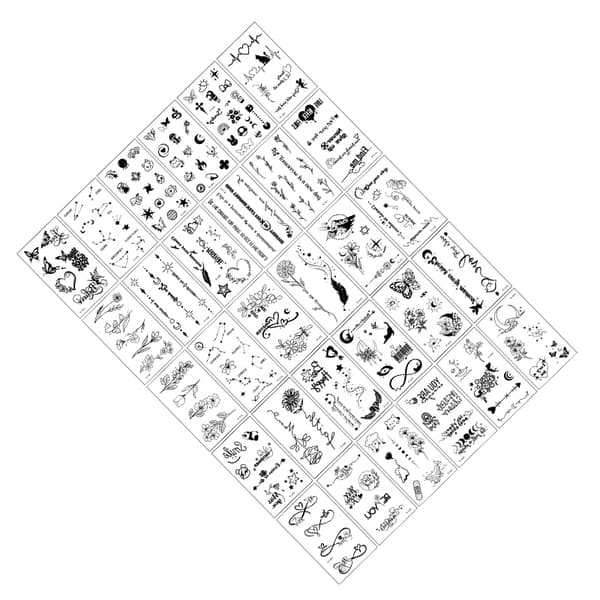 Fresh Temporary Tattoo Decals - Mixed Designs