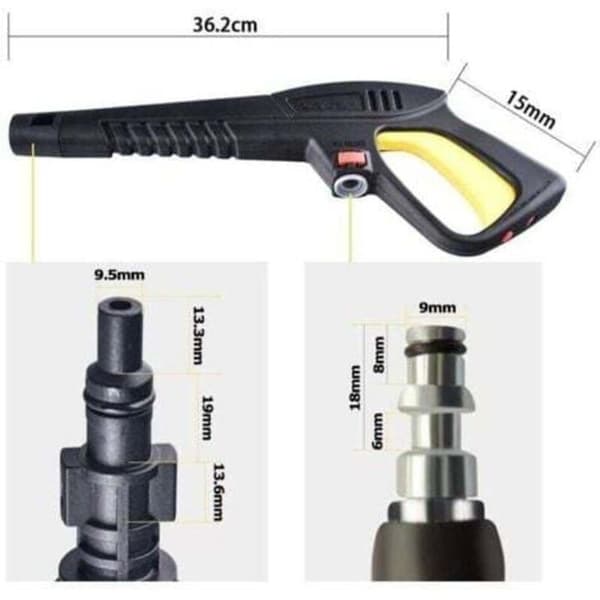 Högtrycksvattenpistol med roterande munstycke, kompatibel med Lavor högtryckstvättar