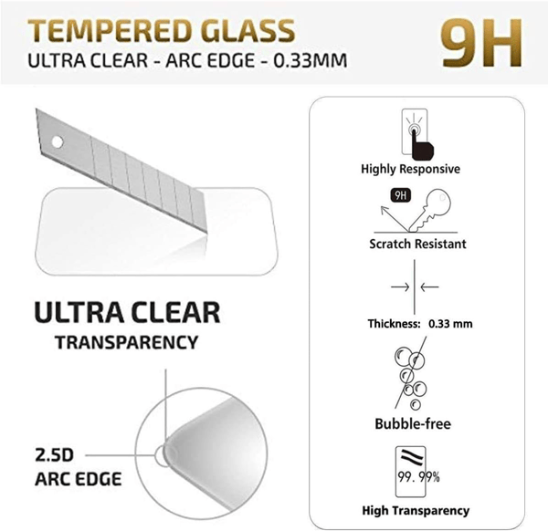 Tempered Glass Screen Protector for Samsung Galaxy A52/A52 5G/A52S 5G