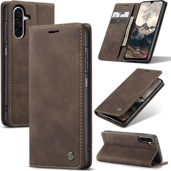 Fodral för Samsung Galaxy A17, Premium PU-läder skyddsfodral, Flip Plånboksfodral [J948]