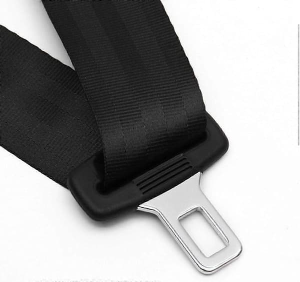 2 Set Universal 3-punkts Justerbart Infällbart Bälte Lämpligt för Modifieringsbältessats (Svart)