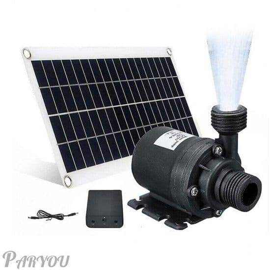 Solvattenpump - 50W - 800 L/H - Lågt ljud