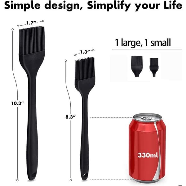 Silikonkost, egnet for grilling, baking og matlaging