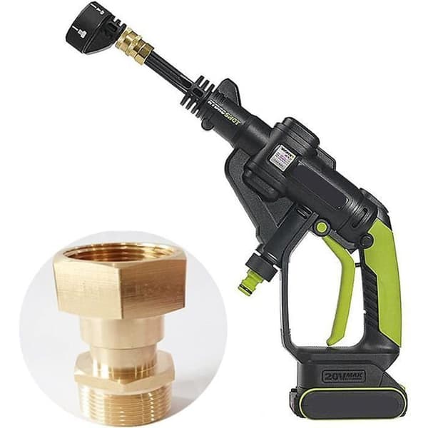 Mässing M22 hangängad slangadapter för högtryckstvätt, 14 mm invändig gängkoppling
